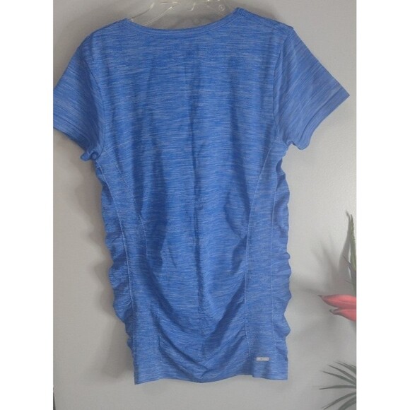 Danskin Now 2 Pcs Bundle Womens Shirt Semi Fitted Blue Short Sleeve Size Medium - Picture 6 of 10